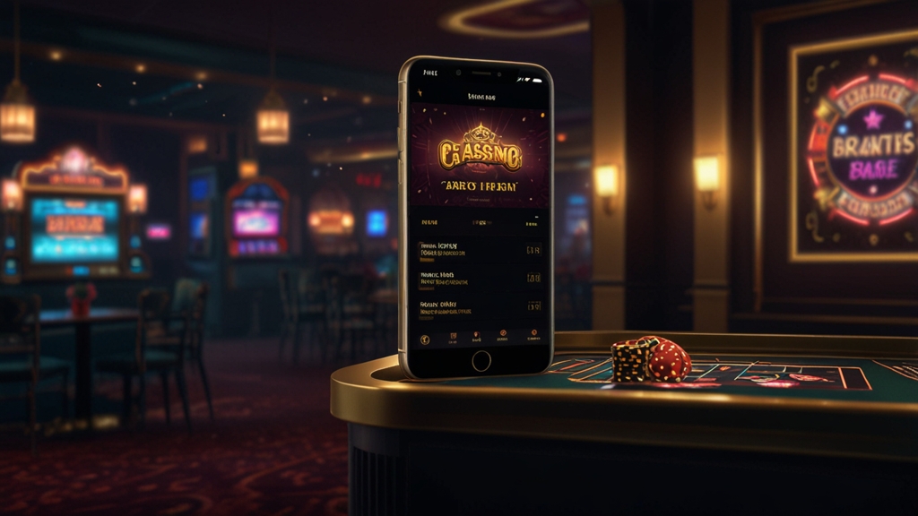 Smartphone and desktop screens showing a casino promo code field in a dark gaming setting.