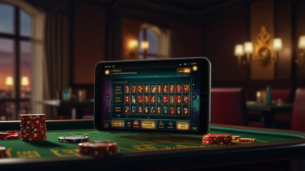 Mobile phone and desktop screen showing bonus claim steps in a casino setting.